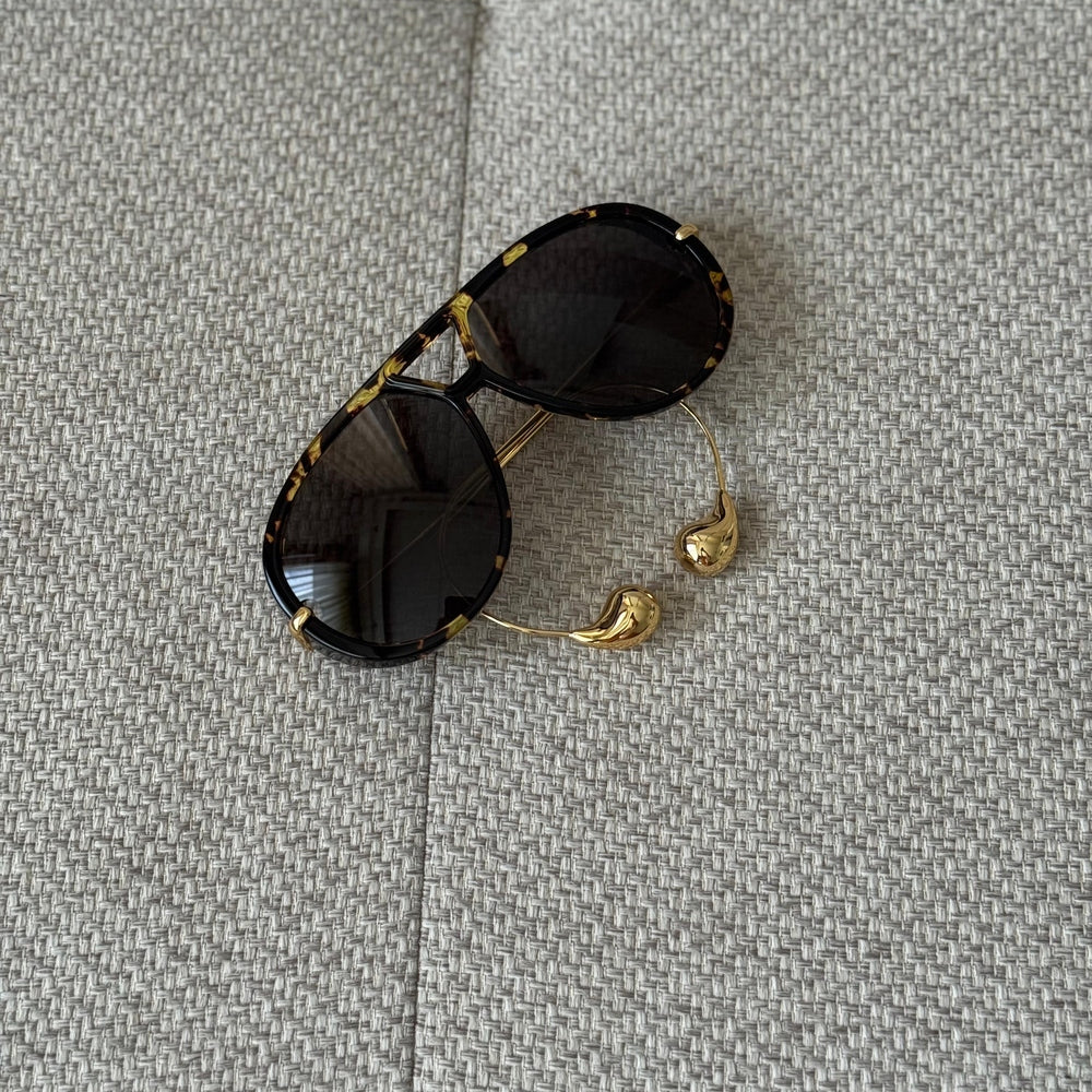 Bottega Veneta Aviator Drop Sunglasses