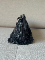 Fendi Black Fringe By The Way Top Handle Bag