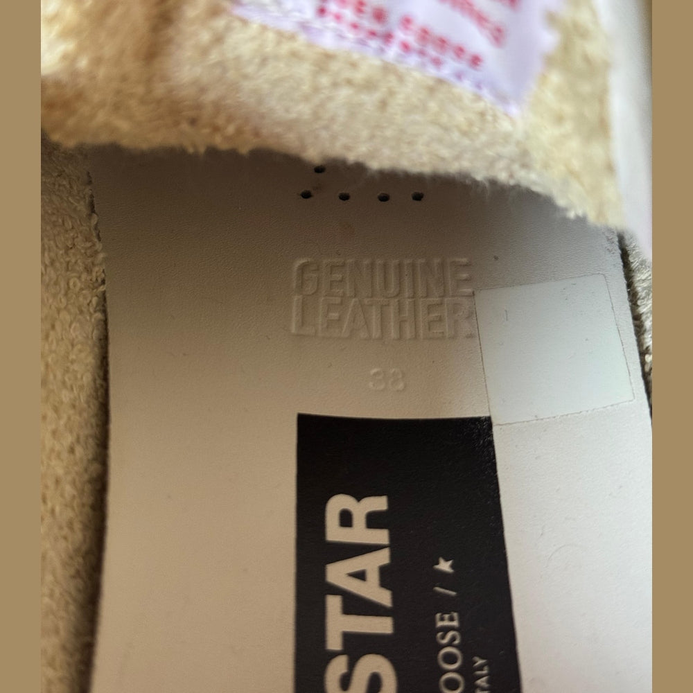 Golden Goose BallStar Sneakers with Red Star - Size 38