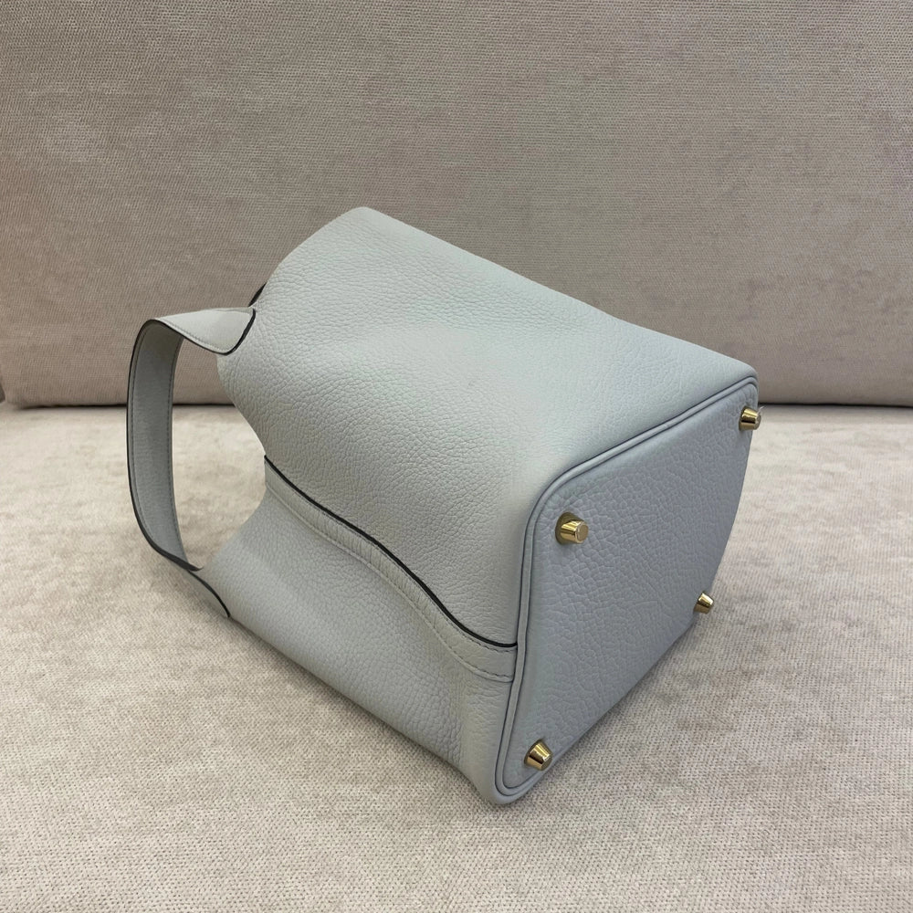 Hermès Picotin Lock 18 in Bleu Pale with Gold Hardware