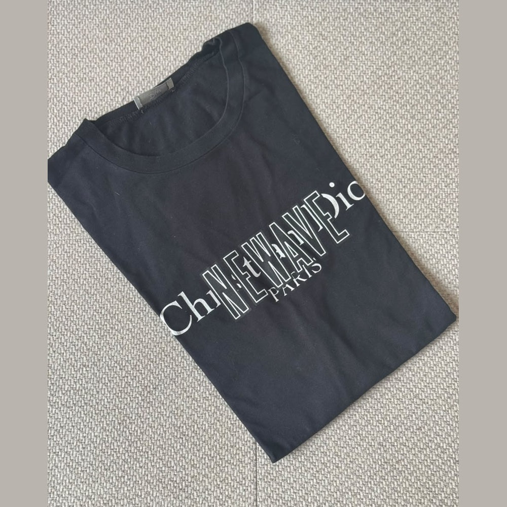 Christian Dior Black New Wave T-Shirt - Size M