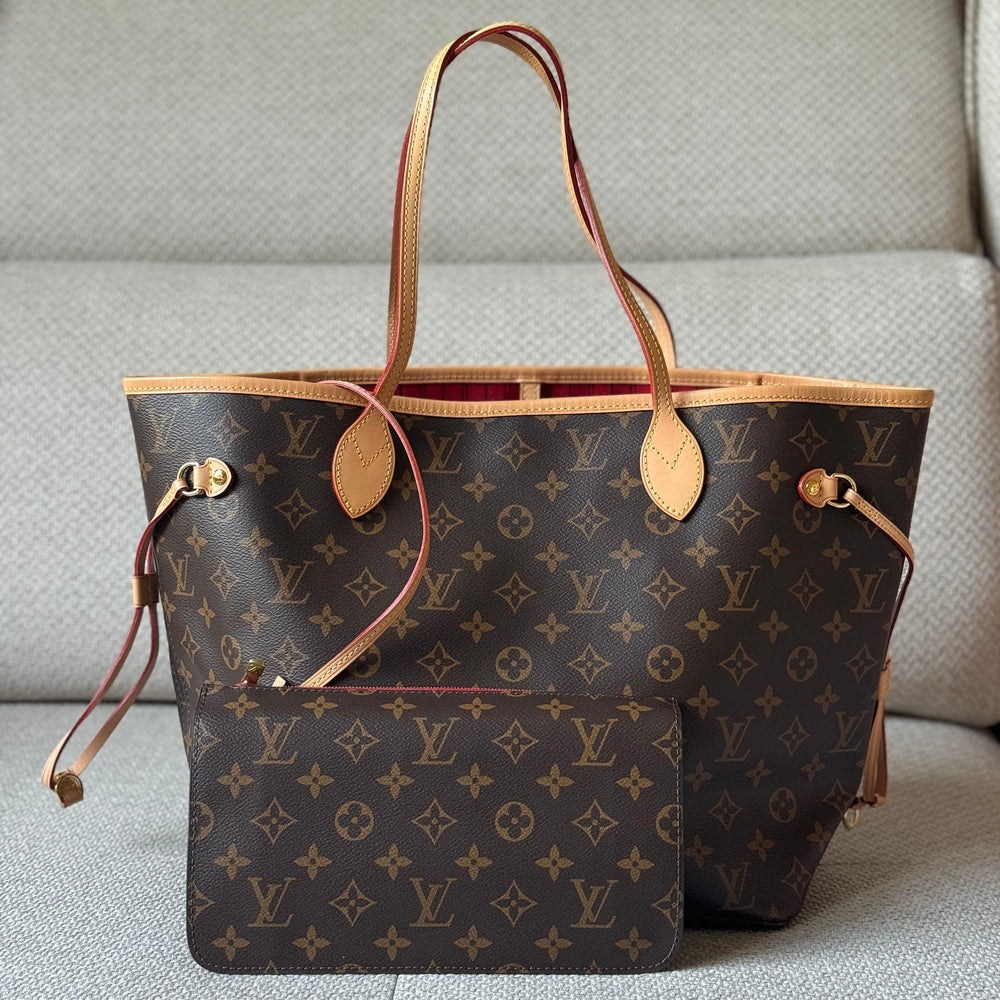 Louis Vuitton Monogram Coated Canvas Neverfull MM
