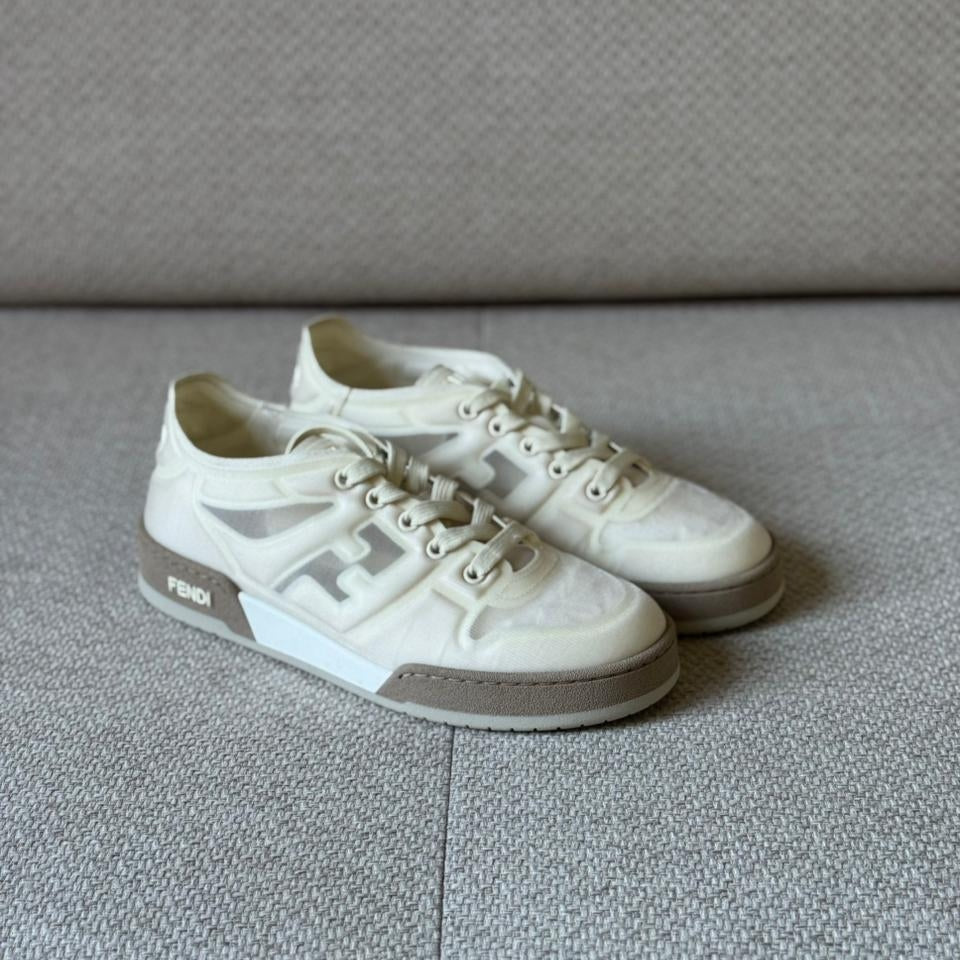 Fendi Match Fabric Low Top Sneakers - Size 38
