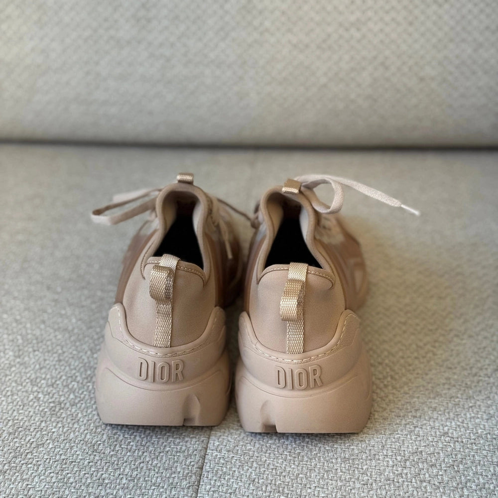 Christian Dior Nude Beige D-Connect Sneakers - Size 40½