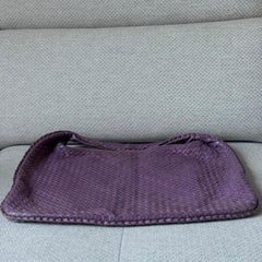 Bottega Veneta Purple Intreciatto Hobo Shoulder Bag