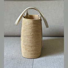 Loewe Square Raffia Shoulder Bag