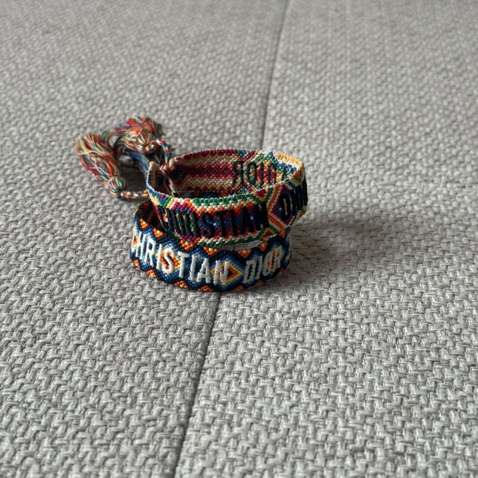 Christian Dior Woven Friendship Bracelets