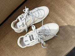 Miu Miu White Deco Sneakers - Size 37.5
