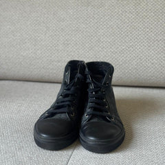 Gucci Black GG Canvas High Top Sneakers - Size 39