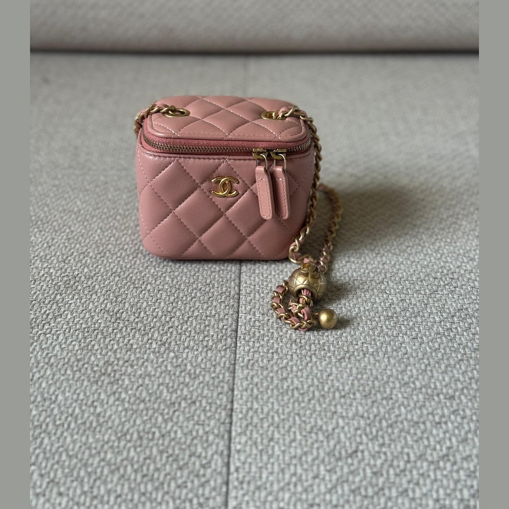 Chanel Pink Micro Vanity Bag