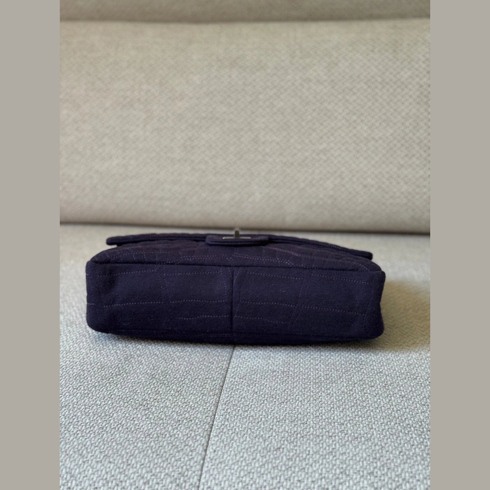 Chanel 2.55 Reissue Flap Bag Jumbo Purple Quilted Fabric