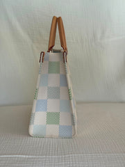 Louis Vuitton Damier Azur OnTheGo MM Shoulder Bag