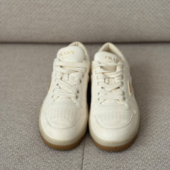 Prada Ivory White Downtown Sneakers – Size 38