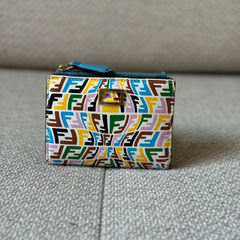 Fendi Baguette Bifold Wallet in Vertigo Printed Leather