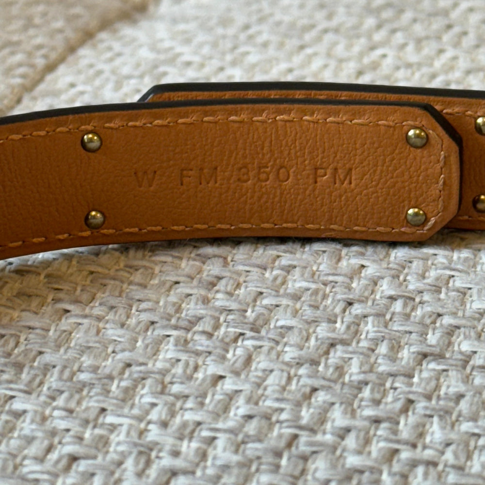 Hermès Adjustable White Leather Kelly Belt with GHW