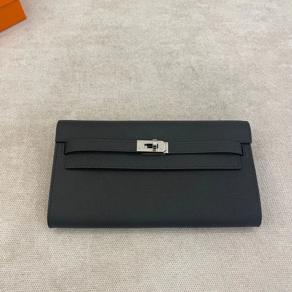 Hermès Black Epsom Leather Kelly To Go with PHW