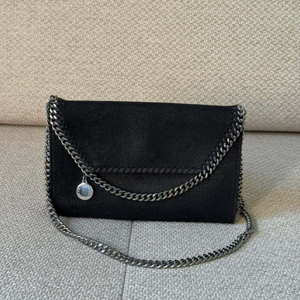 Stella McCartney Black Falabella Mini Crossbody Bag