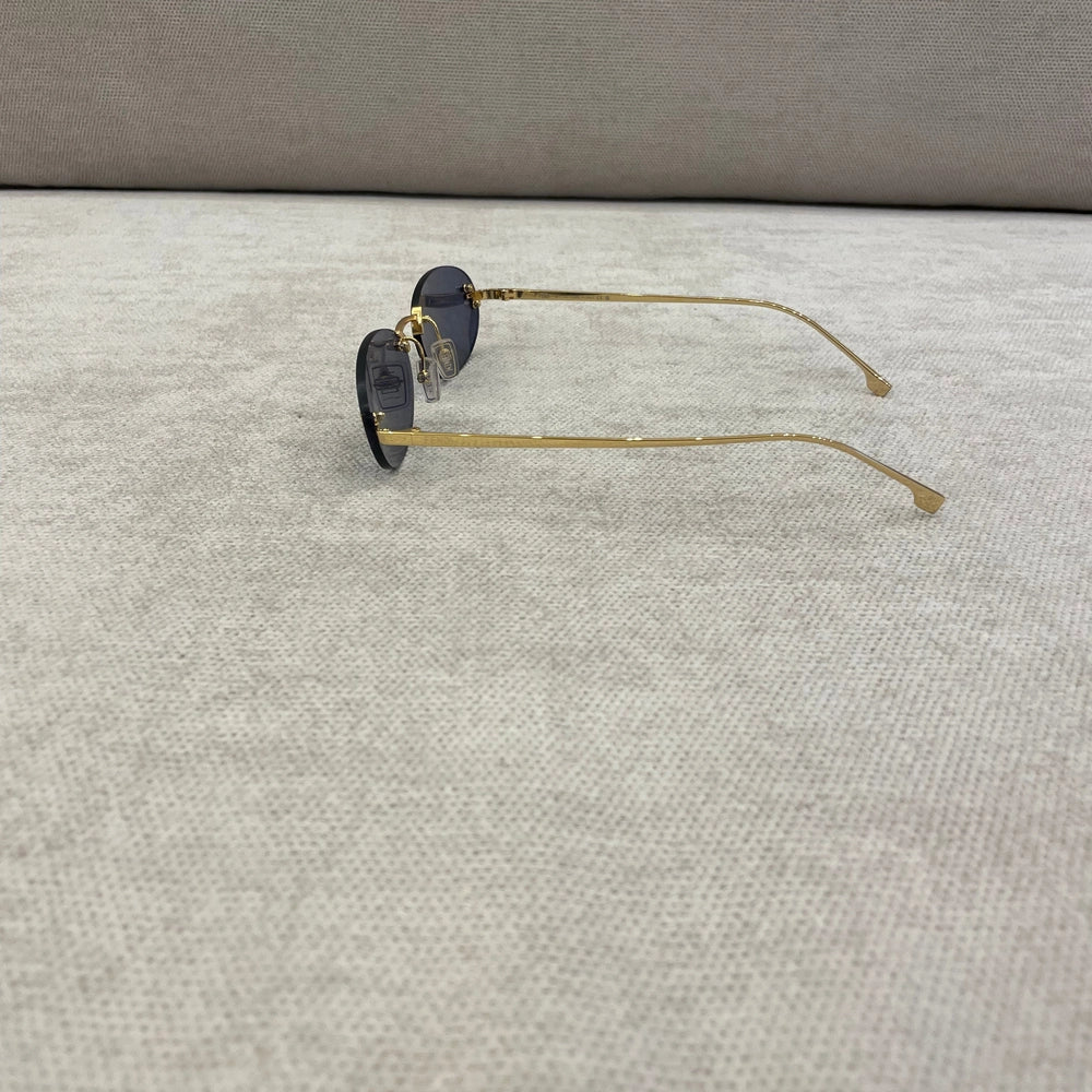 Fendi First Crystal Blue Lens Sunglasses