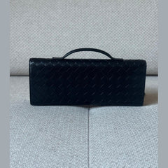Bottega Veneta Black Andiamo Clutch