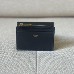 Céline Black Leather Triomphe Wallet