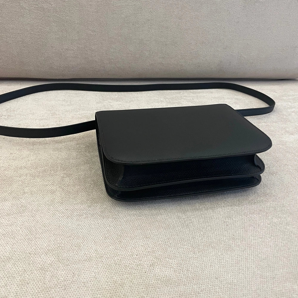 Hermès Black Epsom Leather Constance 24 with GHW
