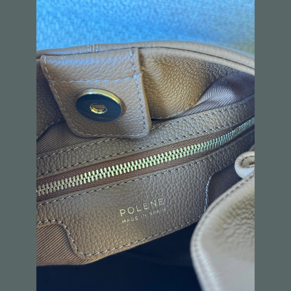 Polène Numéro Neuf Tan Full Grain Calf Leather Bag