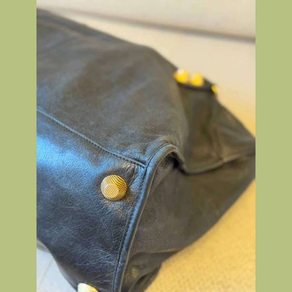Balenciaga Large Black Leather Classic City Bag