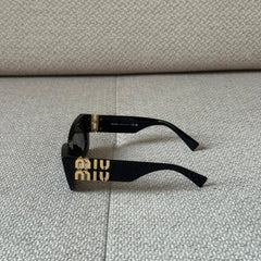 Miu Miu Logo Rectangle Sunglasses