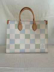 Louis Vuitton Damier Azur OnTheGo MM Shoulder Bag