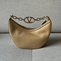 Valentino VLogo Moon Small Hobo Bag with Strap