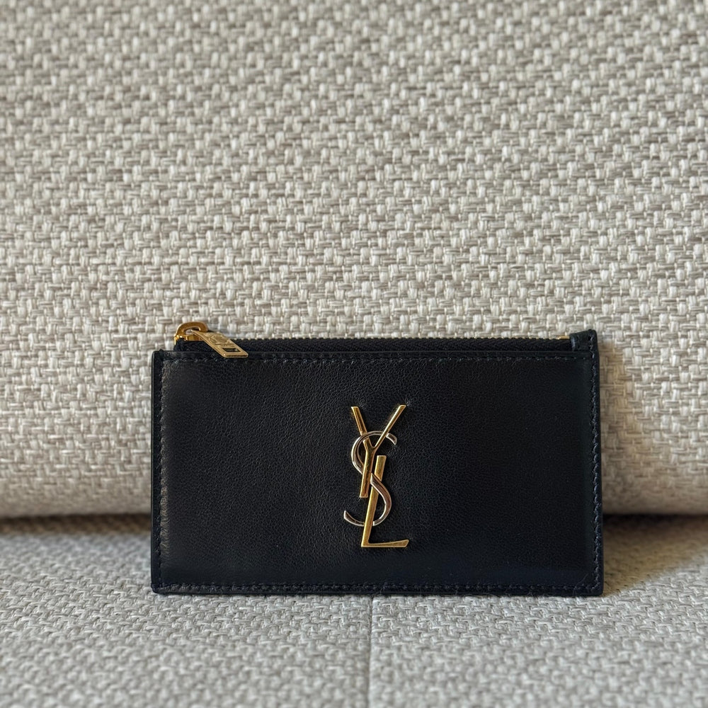 Saint Laurent Cassandre Zipped Card Holder