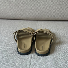 Hermès Suede Beige Chypre Sandals - Size 40
