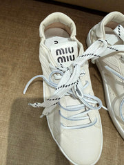 Miu Miu White Deco Sneakers - Size 37.5