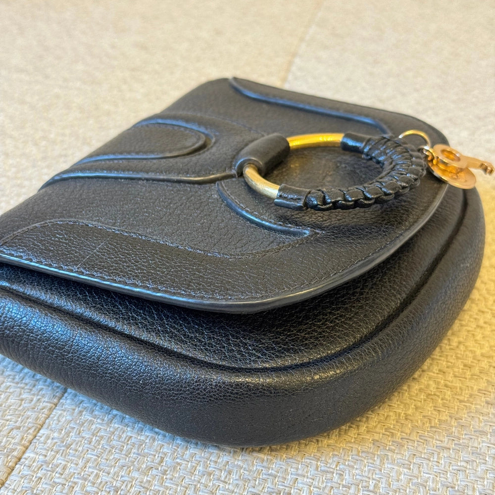 See by Chloé Black Leather Hana Small Crossbody Bag