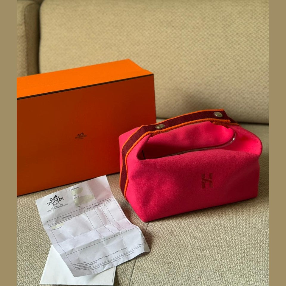 Hermès Bride-à-Brac GM Pouch in Hibiscus