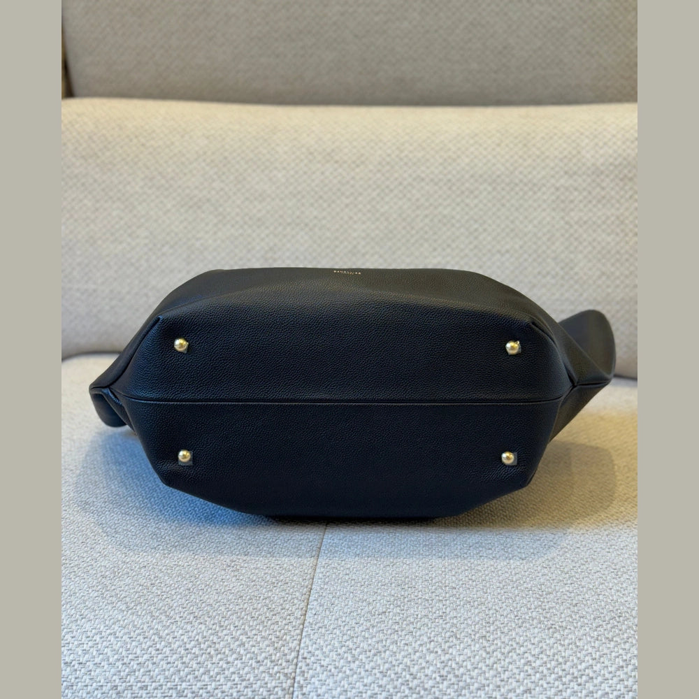 Demellier Black Leather New York Tote