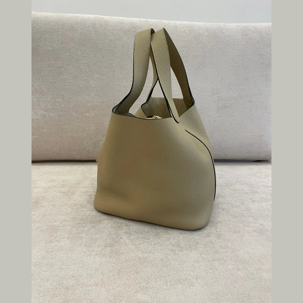 Hermès Picotin 22 Trench Clemence Leather with GHW