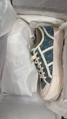 Gucci GG Denim Sneakers - Size 38