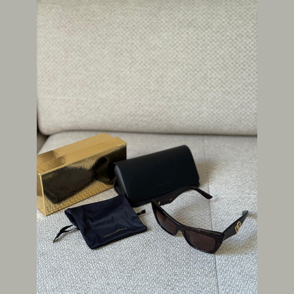 Dolce & Gabbana Brown Cateye Sunglasses