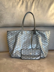 Goyard Grey Saint Louis PM Shoulder Bag
