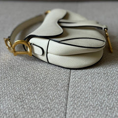 Christian Dior Mini Saddle in Grained Calfskin Shoulder Bag