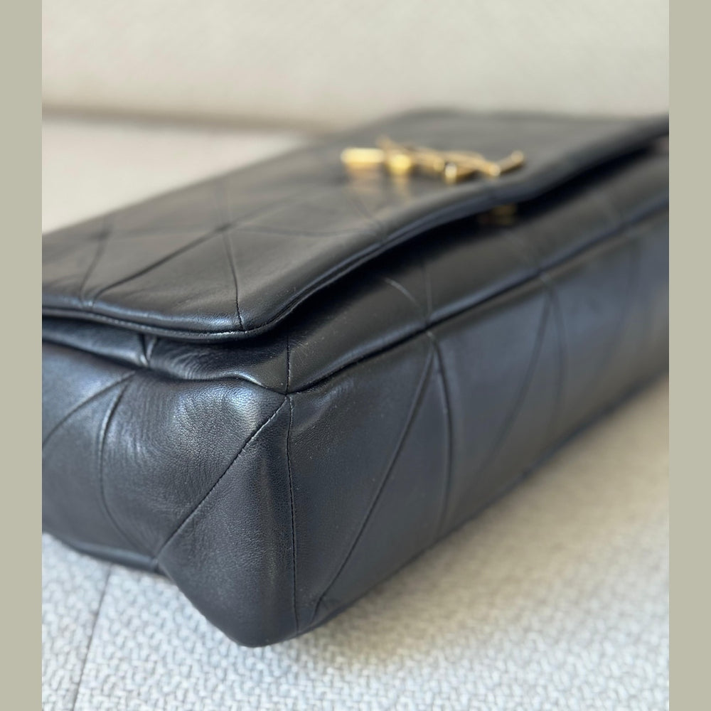 Saint Laurent Black Quilted Jamie Shoulder Bag