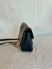 Gucci Small Black GG Marmont Shoulder Bag