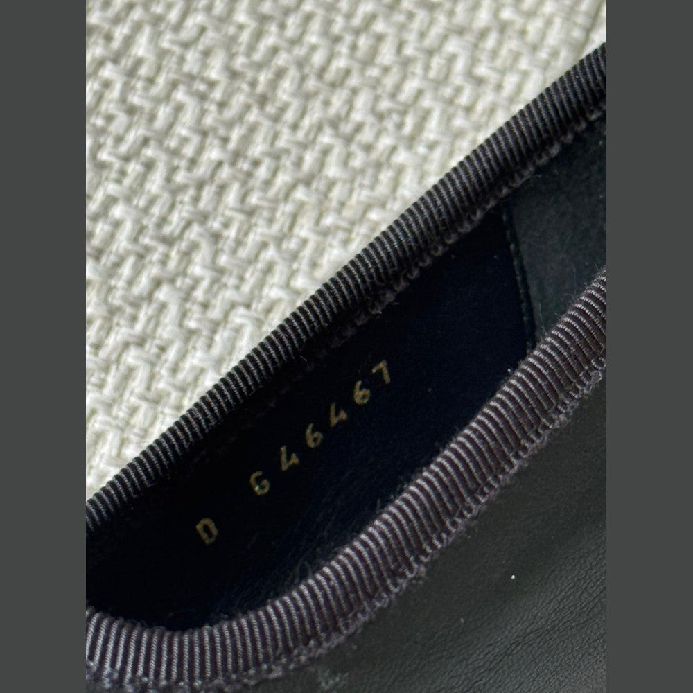 Chanel Black Leather Ballerina Mary Jane Flats - Size 37