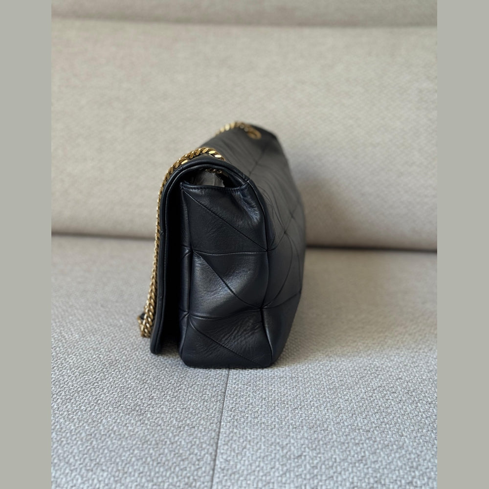 Saint Laurent Black Quilted Jamie Shoulder Bag
