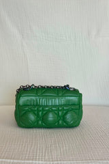 Christian Dior Green Mini Caro Shoulder Bag