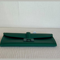 Hermès Jige Élan Green Moyen Clutch