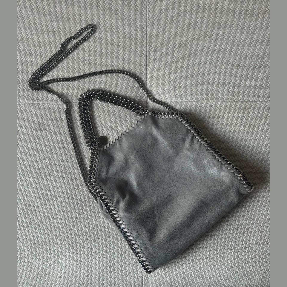 Stella McCartney Small Grey Falabella Crossbody Bag