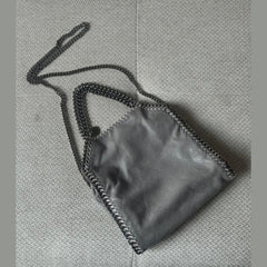 Stella McCartney Small Grey Falabella Crossbody Bag