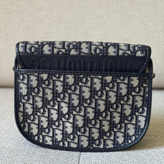 Christian Dior Bobby Bag in Blue Dior Oblique Jacquard Canvas with Strap
